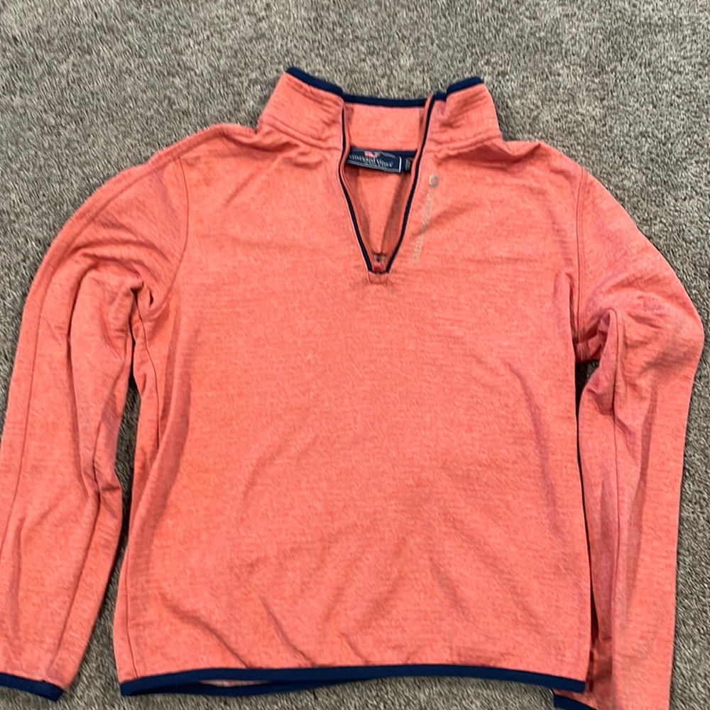 Vineyard Vines boys 1/4 zip size SM
